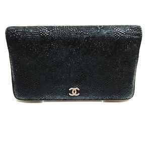 Black Chanel Long Wallet